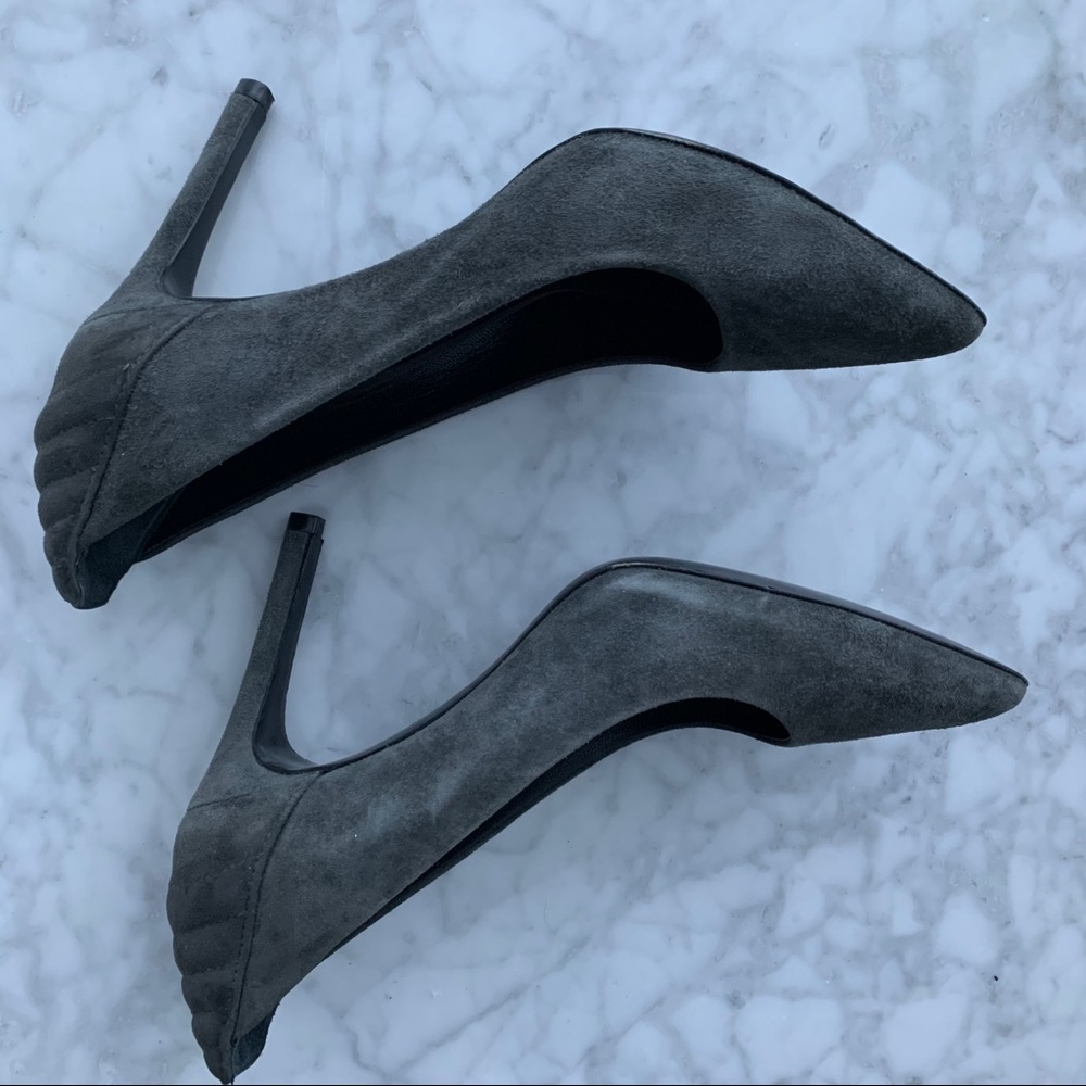 Maje grey suede heels - Picture 2 of 8